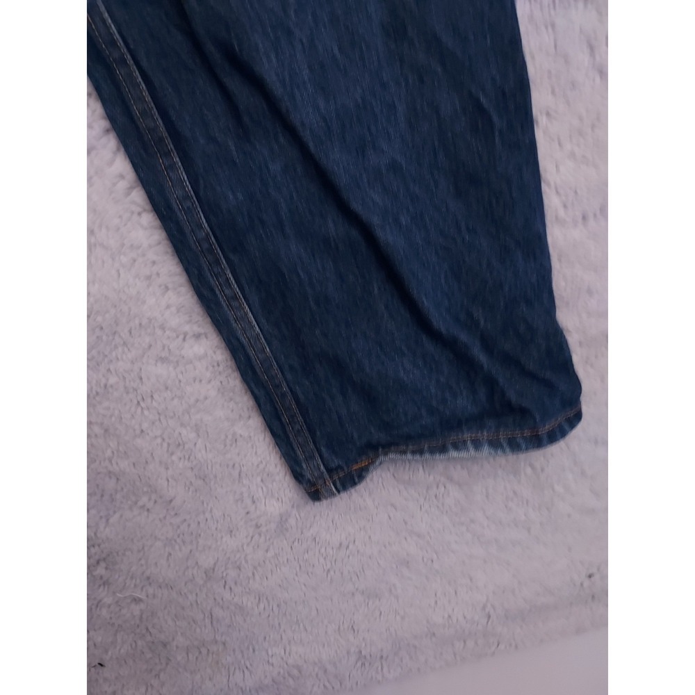 Levis 501xx Jeans Mens 34x32 Button Fly Original Fit Dark Wash Blue Denim Casual - Picture 8 of 15